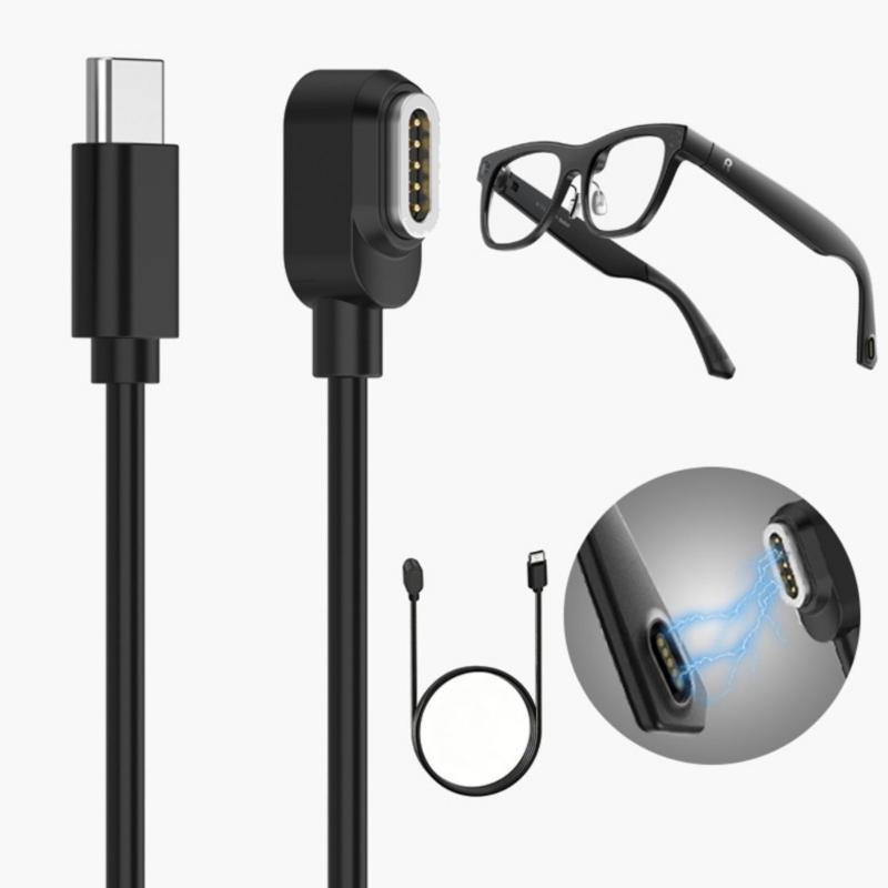Premium Magnetic Charging Wire For AR Glasses Eyewear Charging Cord With Reinforced Joint And Flexible 100cm Cable