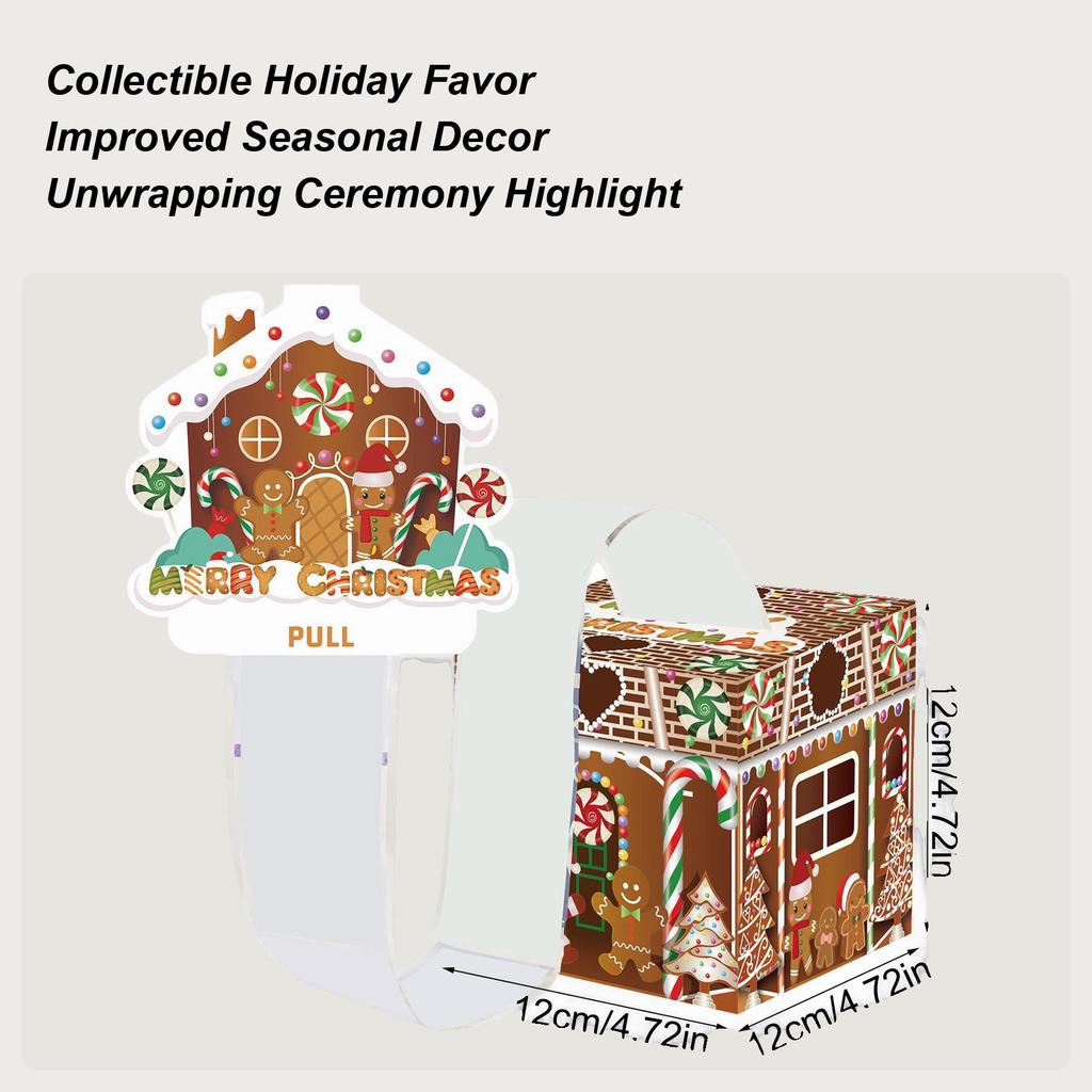 Christmas Money Box For Cash Gingerbread Man Festive Party Favors Money Pull Box For Cash For Family Friends Kids Adults Men
