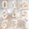32-Inch White Birthday Number Balloon - Aluminum Film Party & Photo Prop for One-Year-Olds