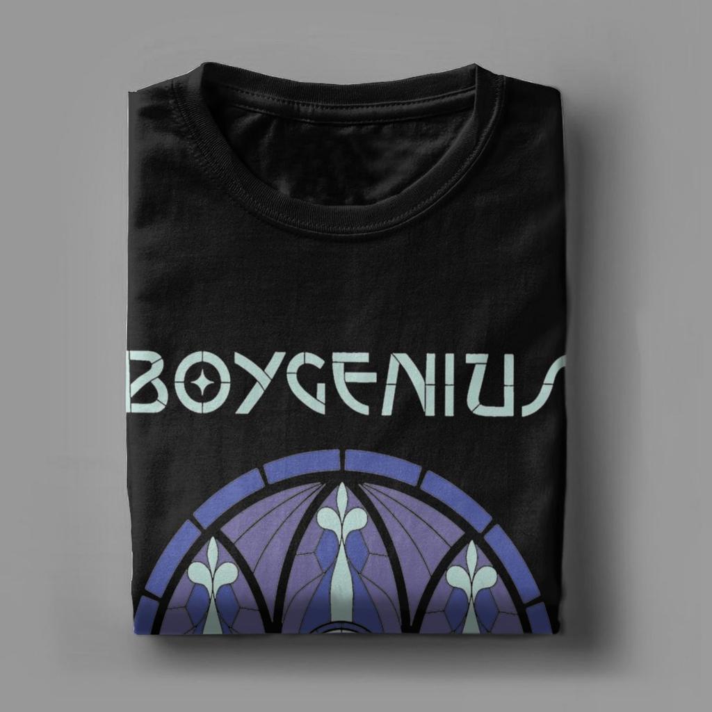 Men T-Shirts Boygenius Funny Cotton Tees Short Sleeve T Shirts Crewneck Clothing Birthday Gift