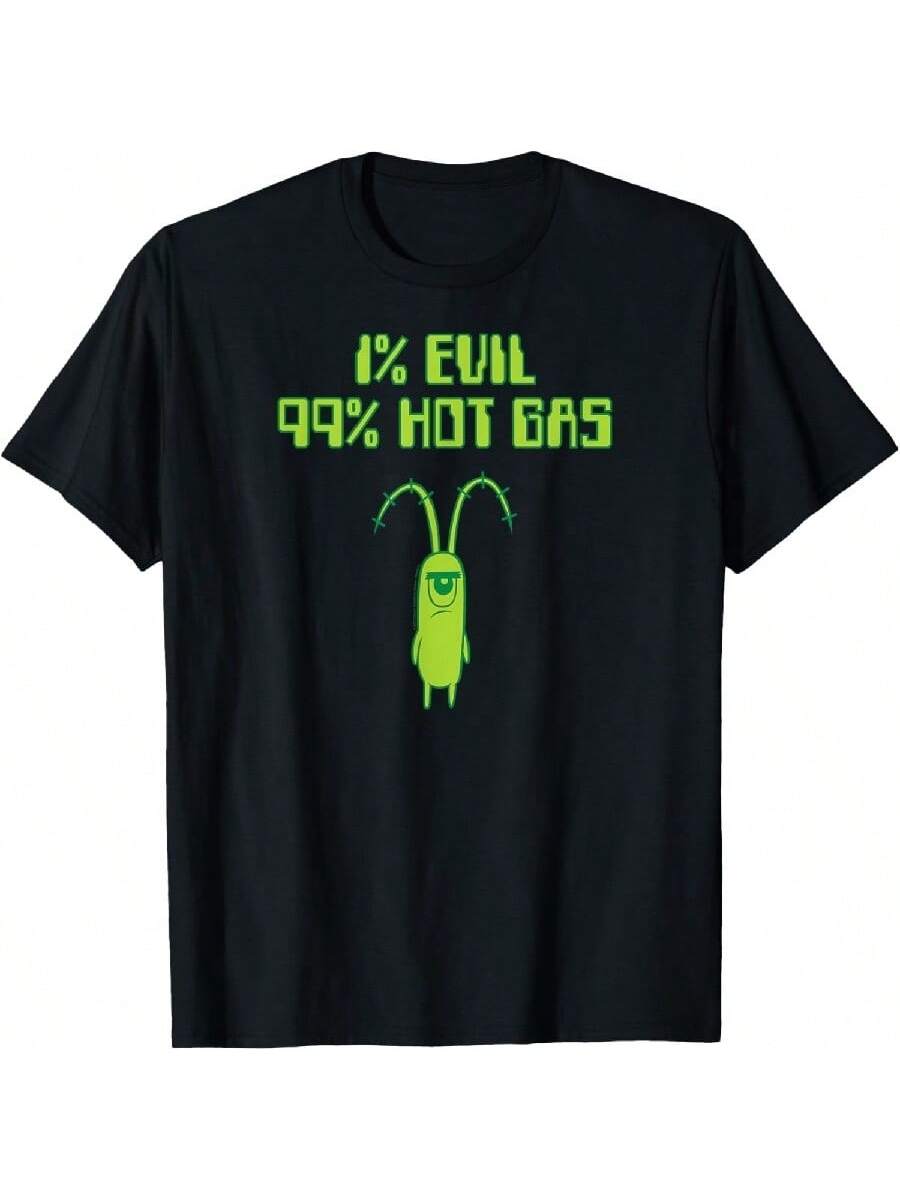 SpongeBobs SquarePantss - Plankton 1% Evil 99% Hot Gas T-Shirt S разноцветный