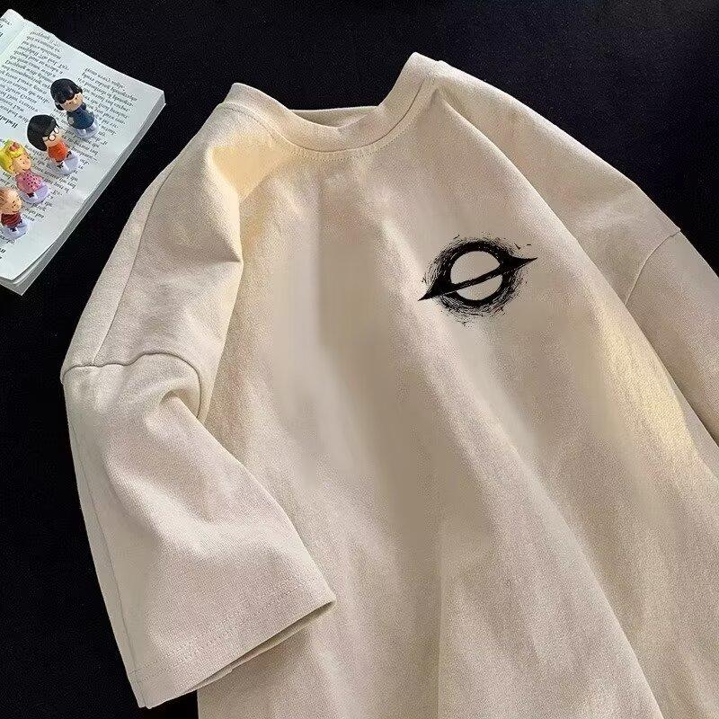 New Short Sleeved T-Shirt For Men In Summer, Korean Style Trend, Simple Half Sleeved Top, Hong Kong Style Loose Casual Brand T-Shirt