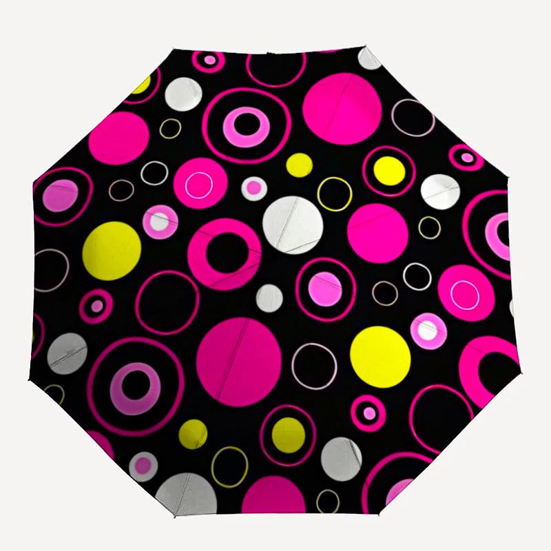

1pc Polka Dot Print Folding Umbrella | Elegant Design, Fashionable Accessory, Durable Construction, Sturdy Ribs yy251107115