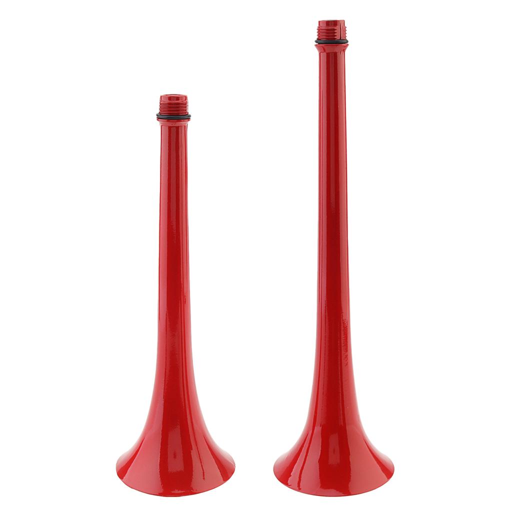 12V 150dB Super Loud Dual Trumpet Air Horn with Compressor - Red Musical Sound for Trucks, Lorry, Trains, Boats, Cars, Van & Ship