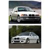 Zamiennik dla BMW E46 Niebieskie Lewe Prawe Boczne Szkło Samochodowe Podgrzewane Szkło Lusterka Wstecznego 1998-2006