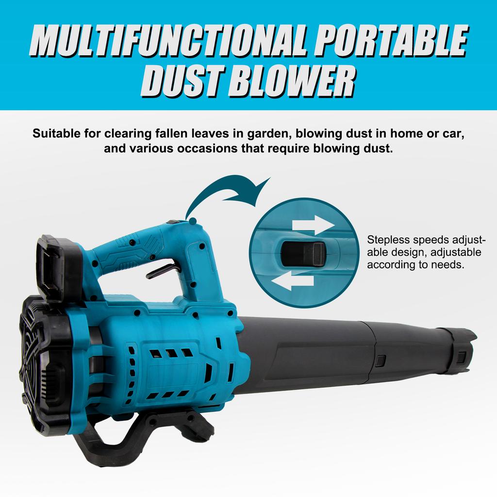Rechargeable Brushed Leaves Sweeper Dust Collector High Power Cordless Electric AirBlower