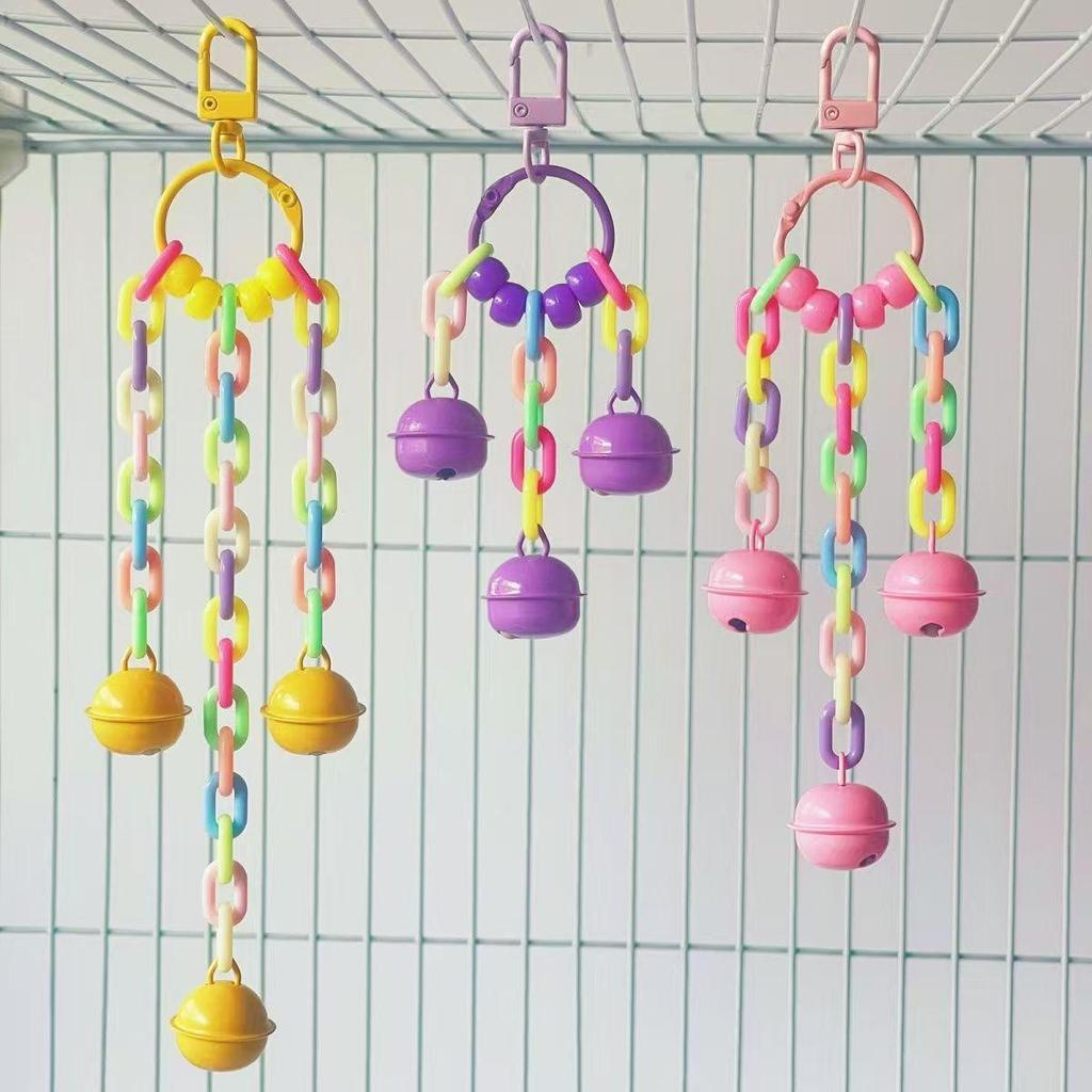 Acrylic Parrot Cage Decoration Chew Toy for Cockatiels and Budgies