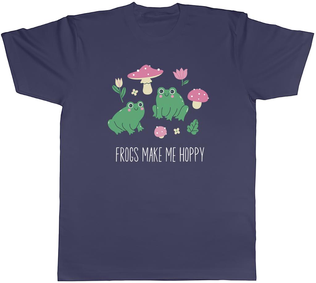 Frogs Make Me Happy Croak Toad Amphibian Lover Unisexs TShirt Tee Gift Top