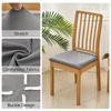 Pu Leather Square Chair Cushion Cover Waterproof Kitchen Dining Seat Slipcovers Removable Dining Room Chair Seat Cushion Covers