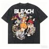 Bleach Washed Tshirt Personality Clothes NewModel Anime Tshirt Year Round Clothing Streetwear Plus Size Breathable Classic