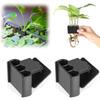 Hydroponic Rack for Aquariums Border Featuring Adjustable and Durability ABS Construction for Plant Displays