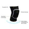 Dance Knee Pads for Women Kids Adults Professional Breathable Thickened Knee Sleeves High Elastic Knee Support for Jazz Ballet Gym Sports