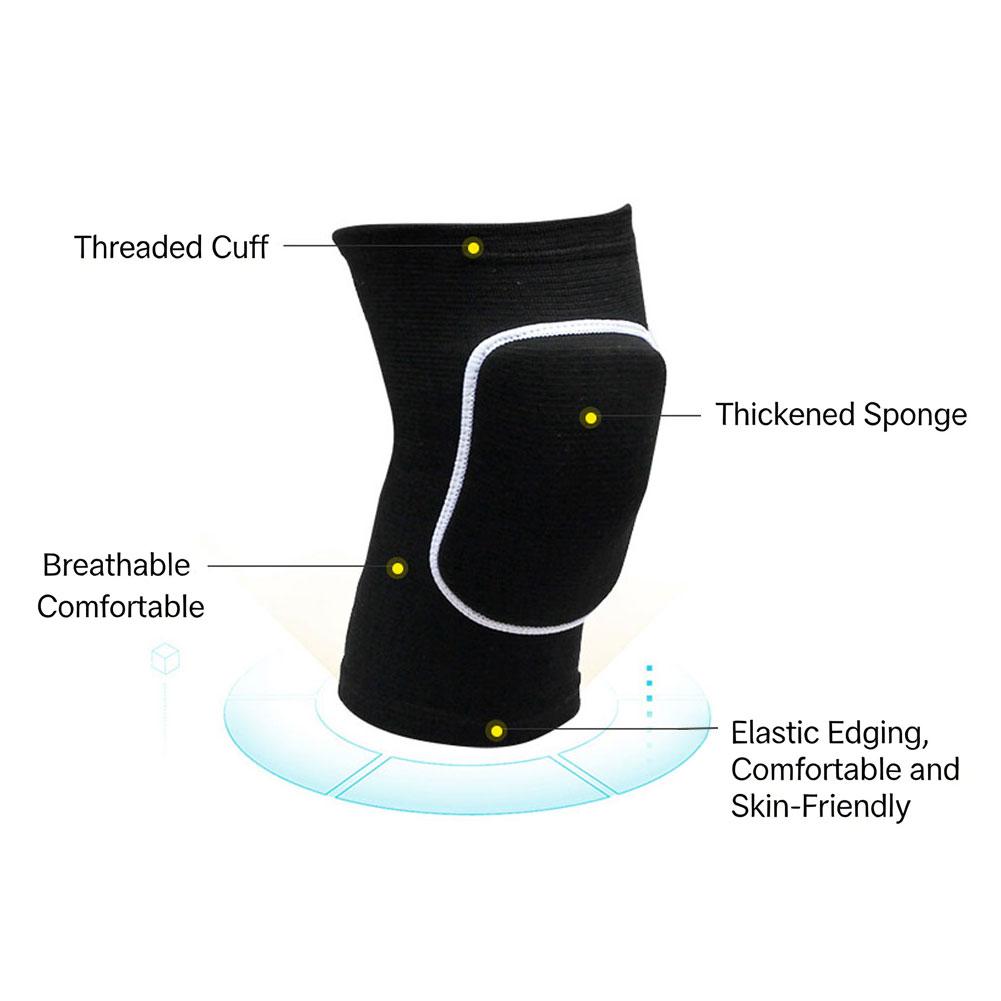 Dance Knee Pads for Women Kids Adults Professional Breathable Thickened Knee Sleeves High Elastic Knee Support for Jazz Ballet Gym Sports