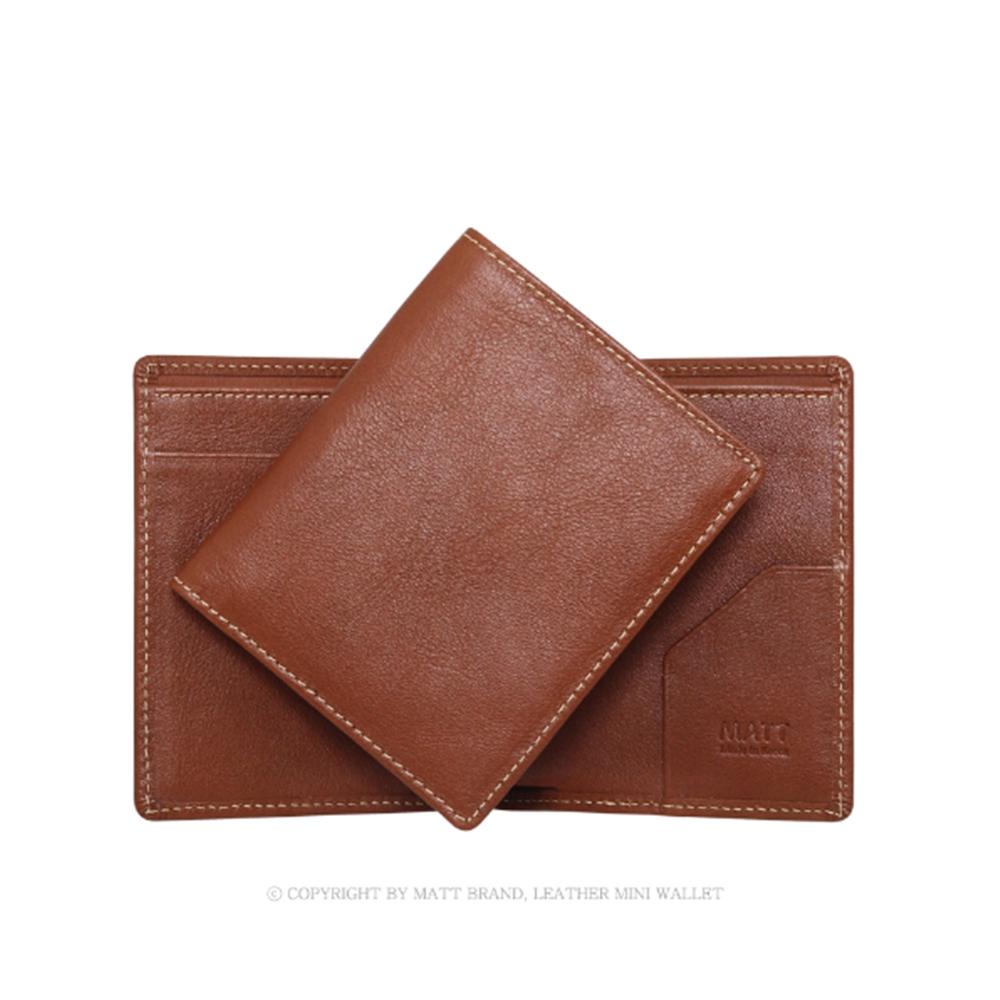 Matt Dakota Cowhide Mini Wallet Brown