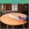 Tapis Transparent Épais pour Table à Manger Visible Protection de Table Ronde Résistant à l'Huile Antidérapant Résistant à la Chaleur Imperméable Tapis de Table Pour Table Basse