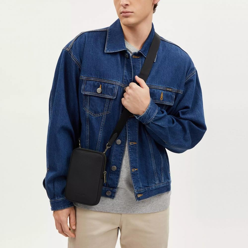 Coach Aden Crossbody Gunmetal Black