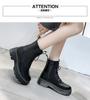 New Mid Calf Boots Women Winter Fashion Lace-up Ladies Chelsea Zipper Botas Mujer Boots Sports Platform Heel Ladies Shoes