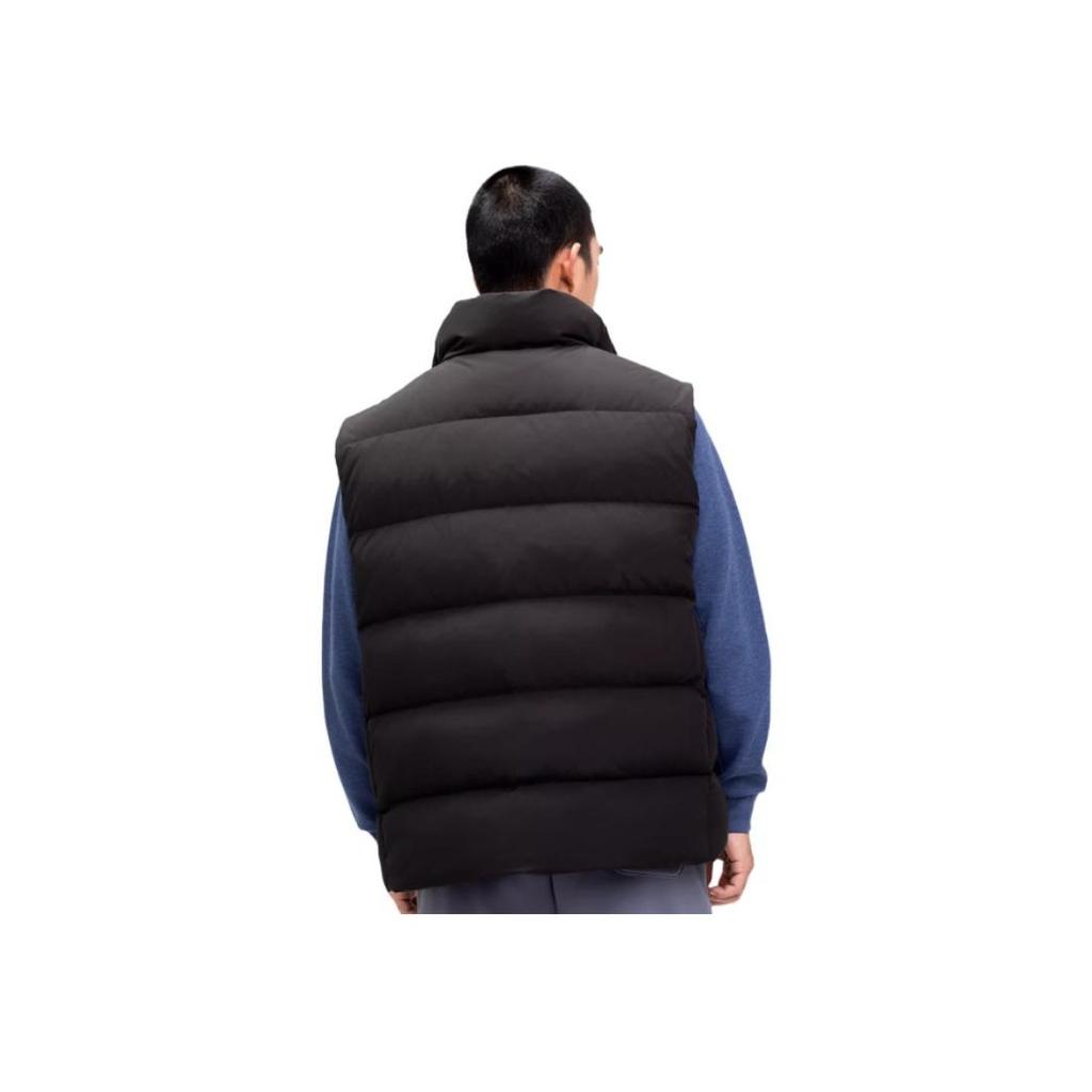 Asics Sports Lifestyle Solid Color Warm Comfortable Stand Collar Vest Men Vests Black 2031F149-001