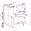 Reclaimed Wood Sideboard 60 x 35 x 70 cm