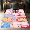 Custom Name Strawberry Shortcake Printed Carpet,Rug for Office Chair Living Room Bedroom Kitchen Room Decor Gifts.