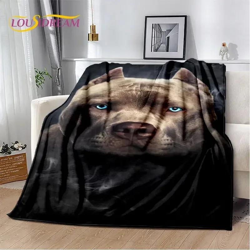 Manta de Felpa Suave para Mascota Perro Pit Bull Francés de Dibujos Animados, Manta de Franela, Manta para Sofá, Cama, Sala de Estar, Dormitorio, Cubierta de Picnic