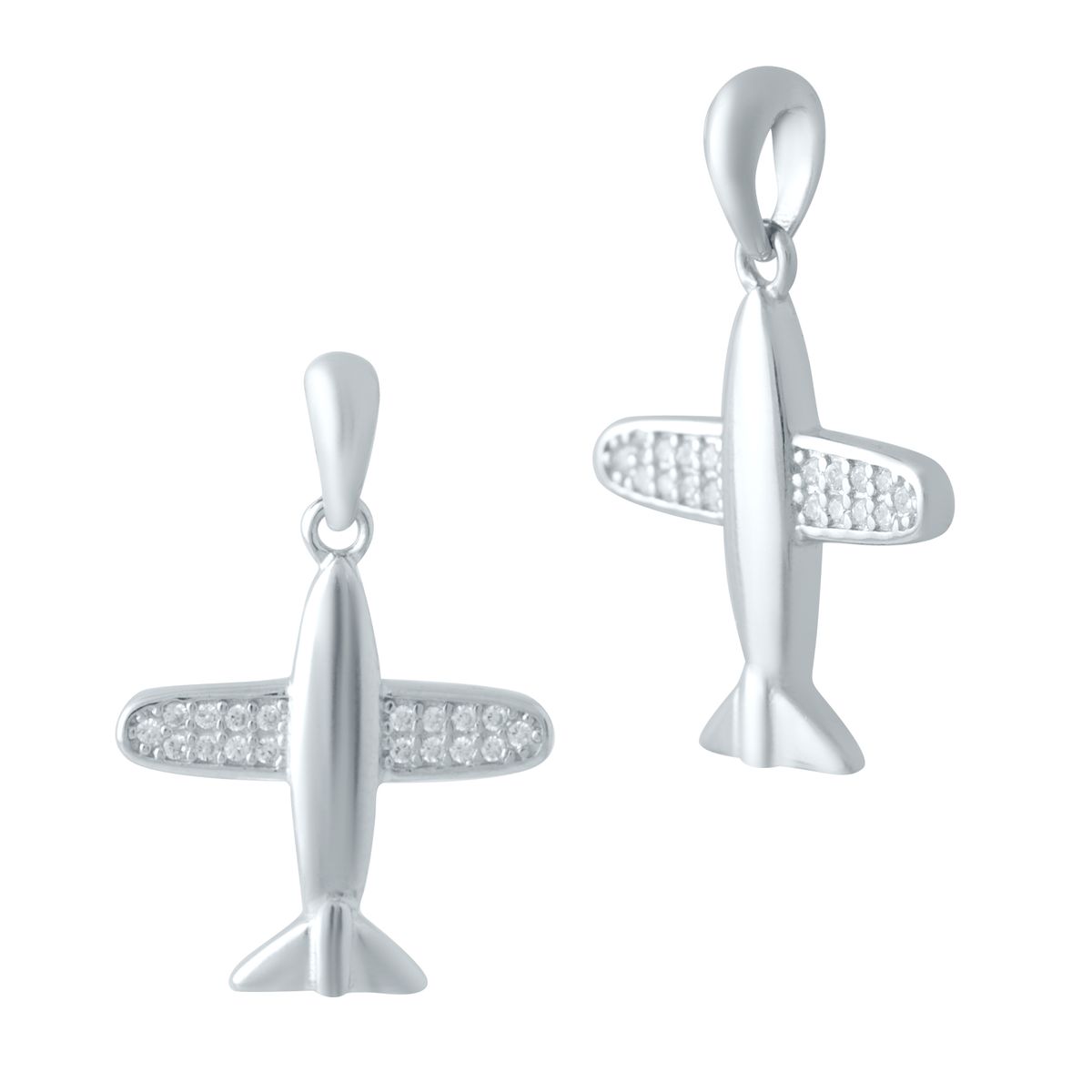 

Срібна підвіска з фіанітами (2044833) 1.99 гр. 925 проби білий