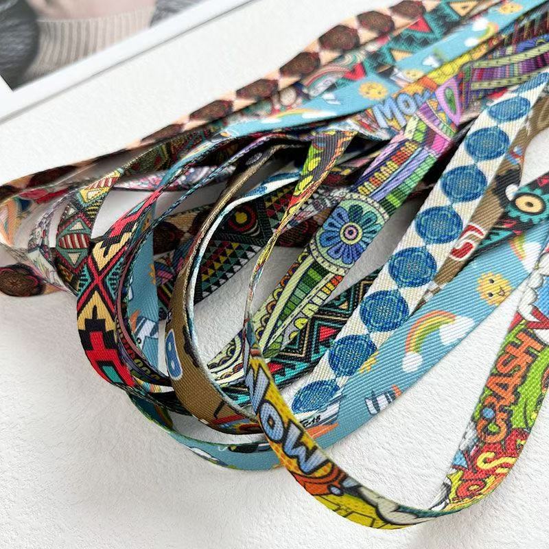 Verbesserte Version Retro-Muster Diagonales Band Verstellbar Handy Langes Lanyard Zum Aufhängen am Hals Um Verlust zu Verhindern Seil