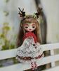 Blythe Obitsu Universal Doll Deer Antler Dress Costume, 24, Licca-chan, Azone, Clothes,