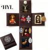 Home Altar Decor Portable Catholic Altar, Handmade Pocket Prayer Shrine, Faux Leather Spiritual Icon Foldable Devotional Religious Gift for Christian