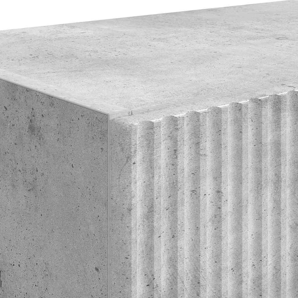 Wall Mounted TV Cabinet Concrete Grey 59.5 x 31 x 40 cm Particleboard