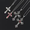 Gothic Retro Necklace Alloy Vintage Pendant Necklace Engraved Floral Necklace Unisex Jewelry for Men Women Party Gatherings