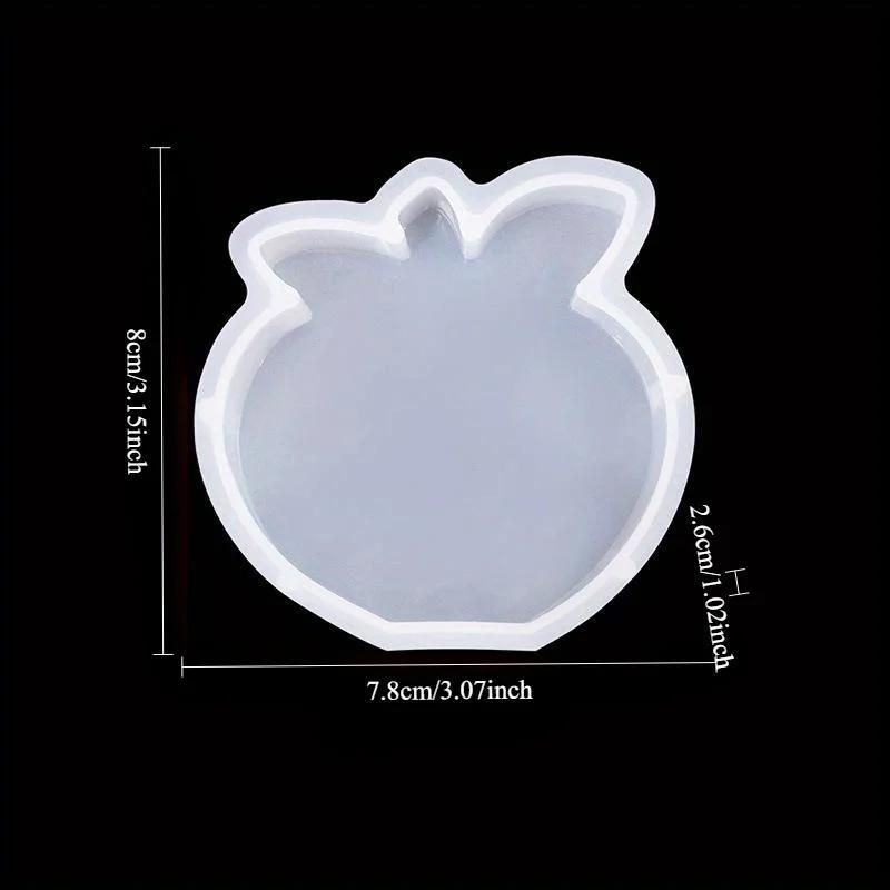 Silikonform für Kerzen in Obstform, Apfel-, Birnen- und Erdbeerform, Gießharz, Gips, Kerzen, Seifenformen, Wachsherstellung, Heimdekoration