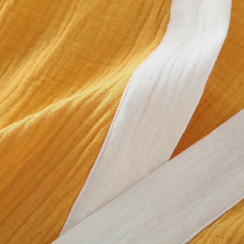 Unisex Summer Crepe Gauze Wearable Sleeveless Bath Towel