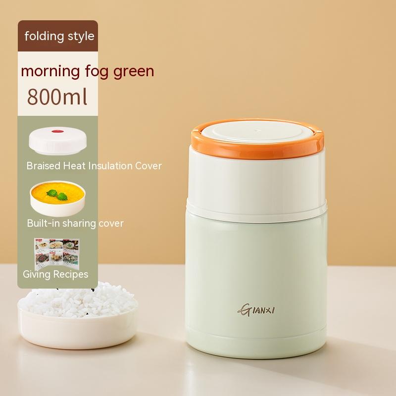 Braising Cup  New 24-hour Insulated Lunch Box Bucket Smouldering Stew Porridge Portable 316 Stainless Steel Braising Pot