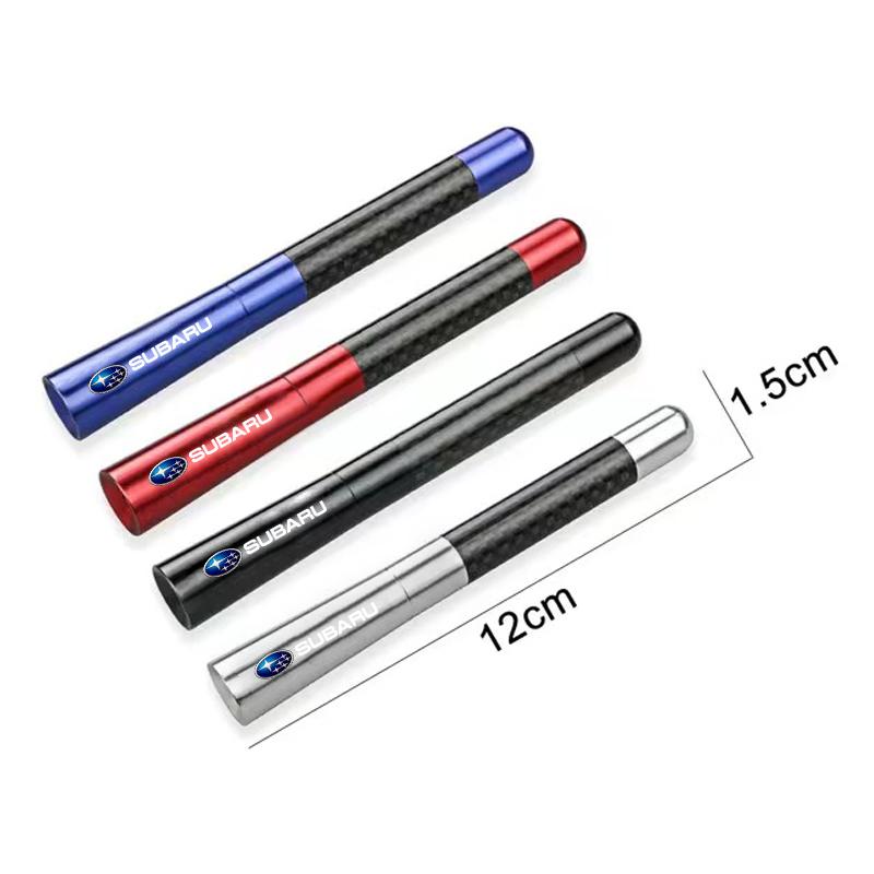 12cm Car Delicate Carbon Fiber Short Antenna Radio Auto Accessories For Subaru XV BRZ WRX STI Forester Ascent Impreza Legacy Outback Levorg