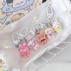 Cute Resin Rabbit Doll Key Chain Animal Cartoon Funny Cat Key Ring Creative Mini Bear Bear Bag Pendant Small Gifts