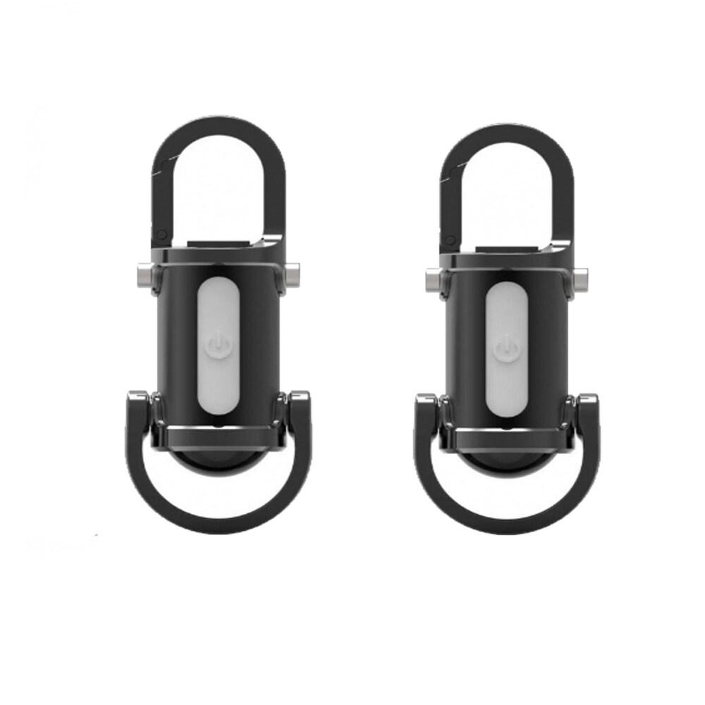 COB LED Mini Keychain Flashlight USB Rechargeable Portable Flashlight Keychain Light Camping Pocket Torch Lamp For Outdoor Camping Fishing Walking