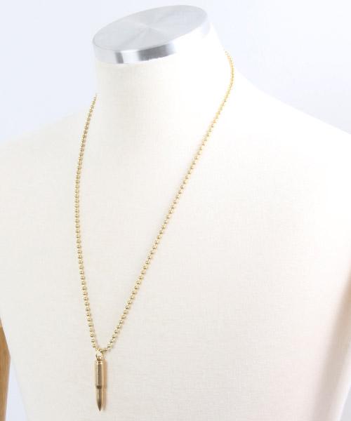 Works Pedition Brass Bullet Necklace