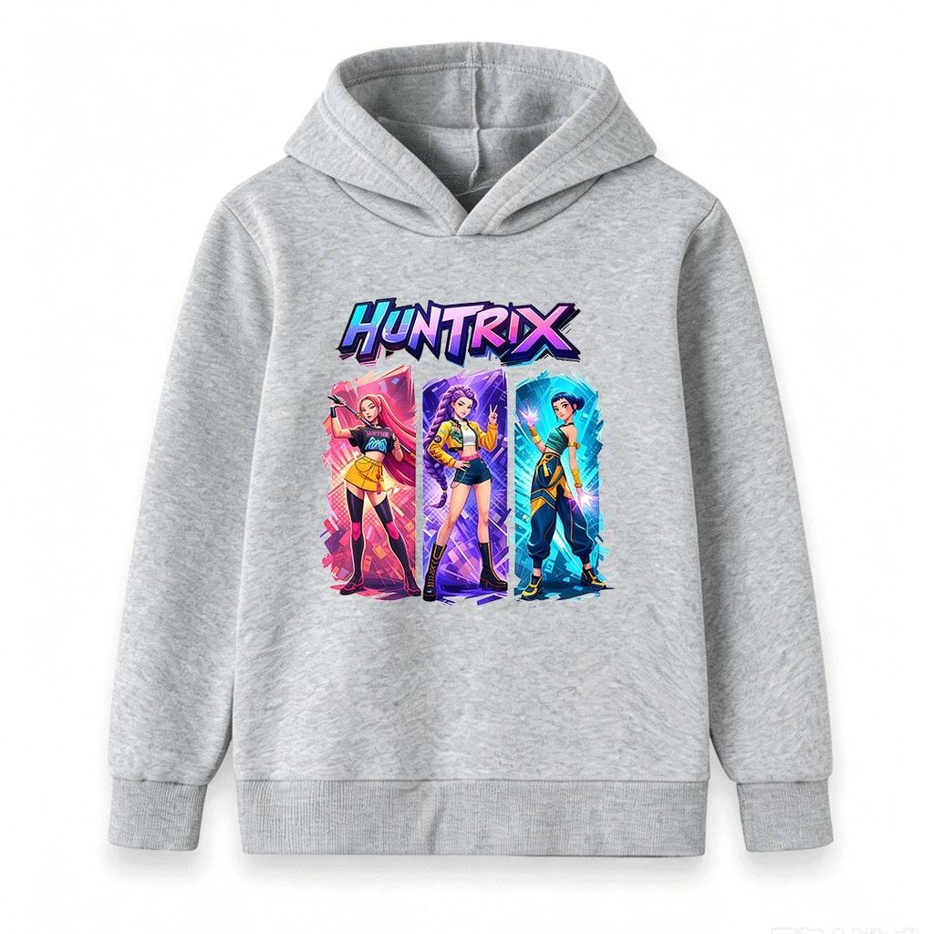 Kids Boys Girls Hoodie Cool Anime Character Printed Long Sleeve Casual Pullover Sweatshirt For Youth Daily Wear