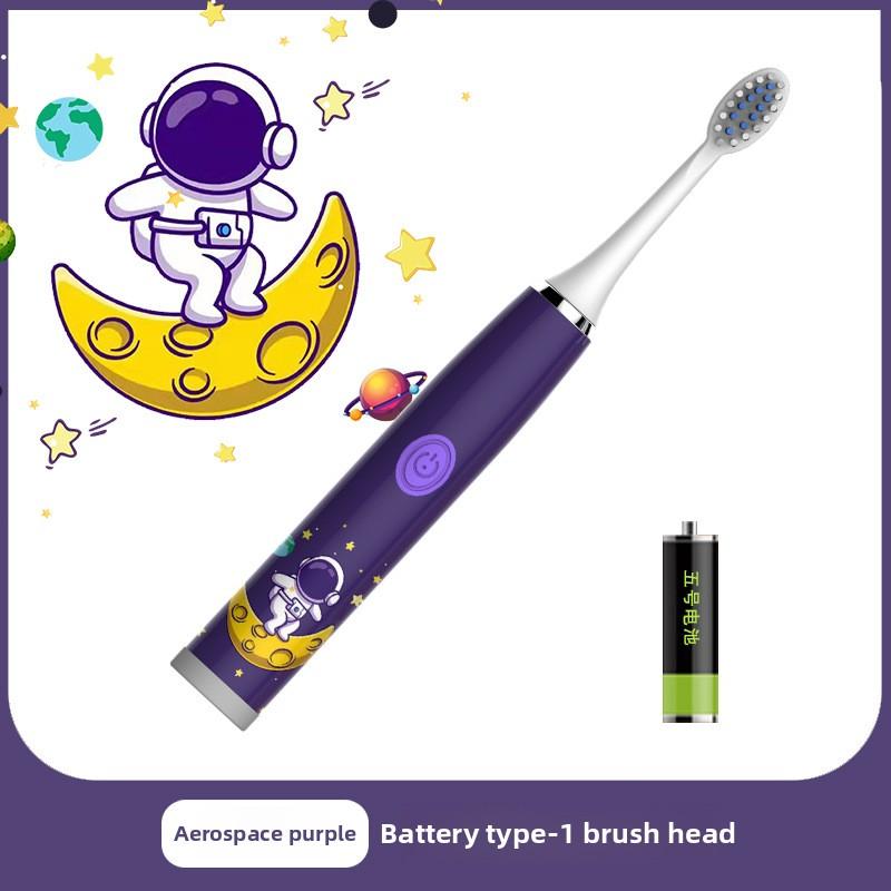 Children's Electric Toothbrush Cartoon Soft Hair IP7 Waterproof Sonic Automatic Ten Thousand Hair Brush U-shaped Toothbrush