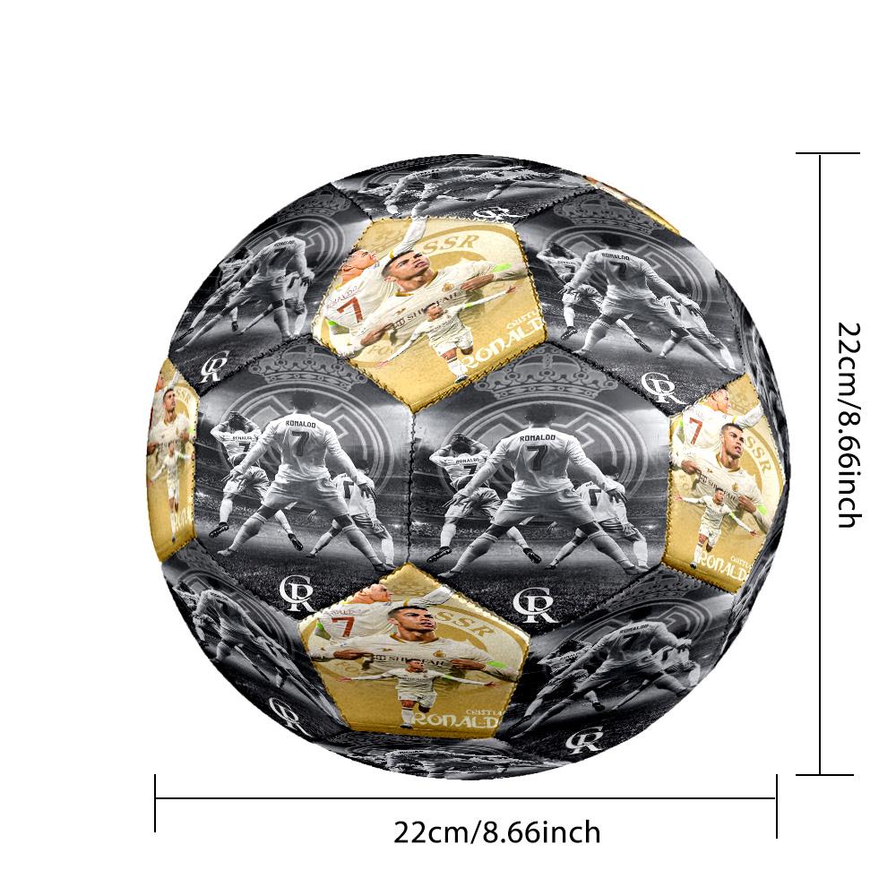 Abilità Acrobatica di Ronaldo Pallone da Calcio Taglia 5 Calcio Cucito a Macchina Allenamento e Partite Indoor/Outdoor Regalo Unico per gli Amanti del Calcio