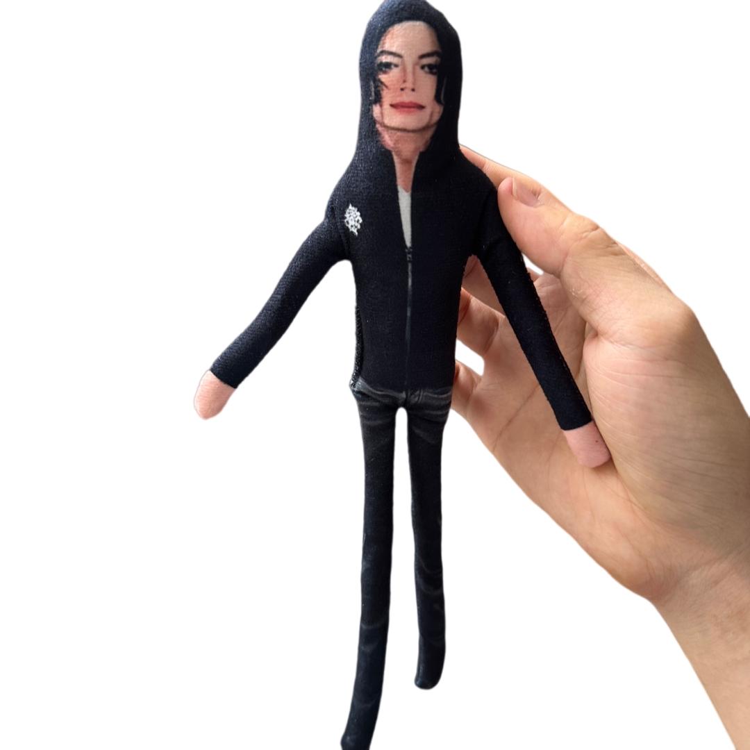 Michael Jackson Knuffelpop Zacht Knuffeldier met Beweegbare Gewrichten Handgeweven Popkoning Kamerdecoratie Fan Cadeau In stock