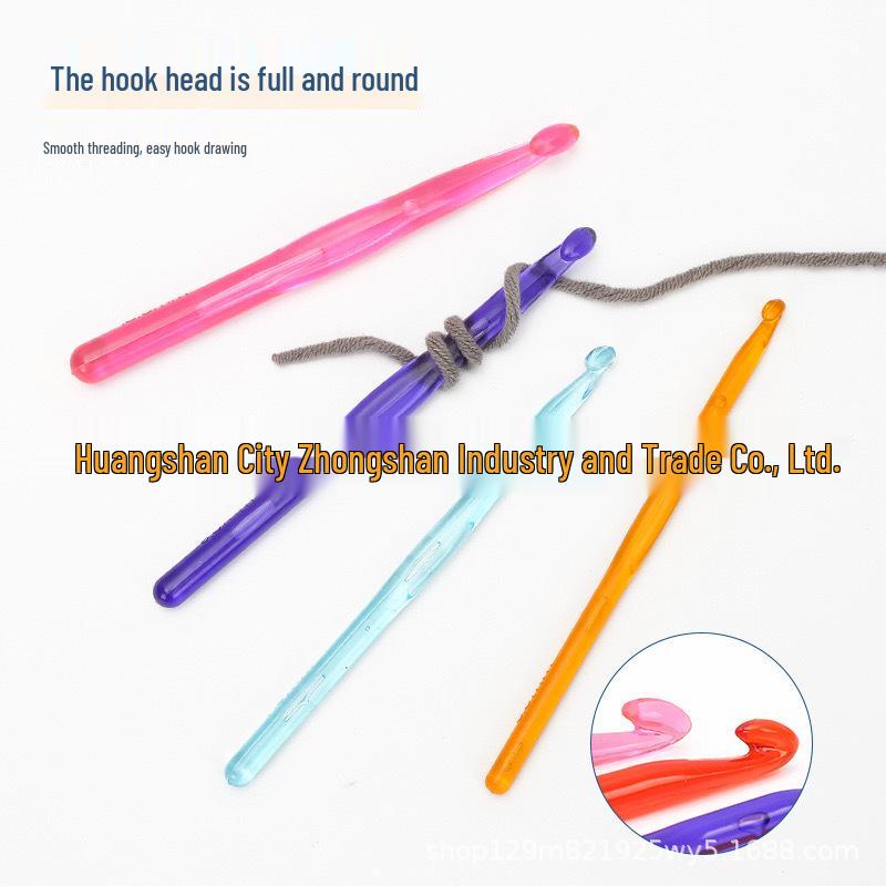 Colorful 9-Piece Crochet Hook Set for Knitting and Crafting
