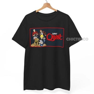 Jonny Quest T-Shirt, Johnny 80er Zeichentrick 70er Vintage Zeichentrick Unisex Tee