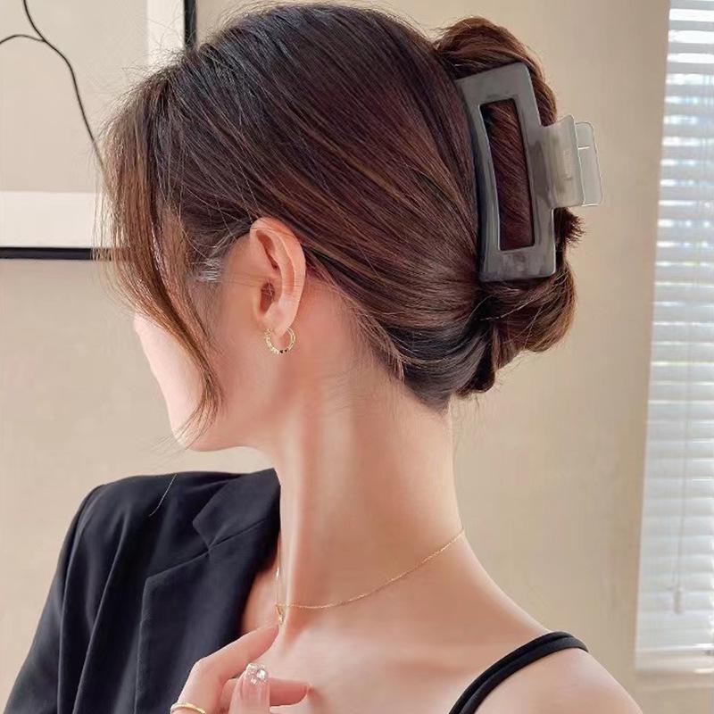 Exquisite Acrylic Claw Clip for Thick Hair - Large High-End Shark Hairpin