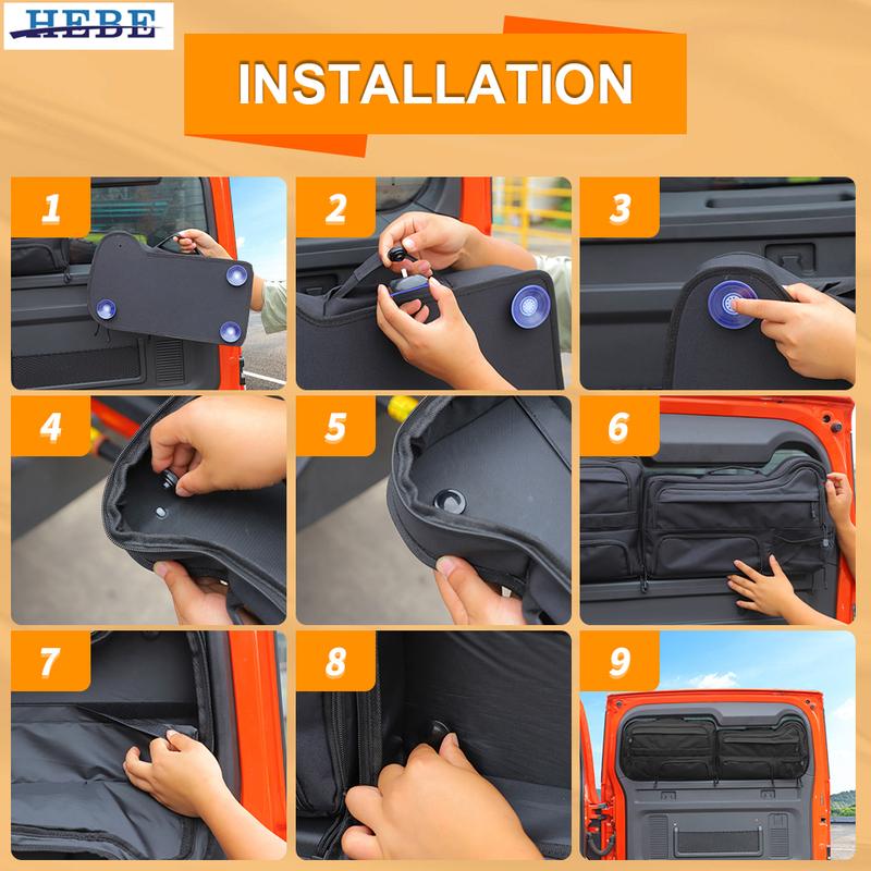 HEBE Oxford Cloth Tailgate Storage Bag Fit for GWM Tank 300 2021 2022 2023 2024 2025 Accessories