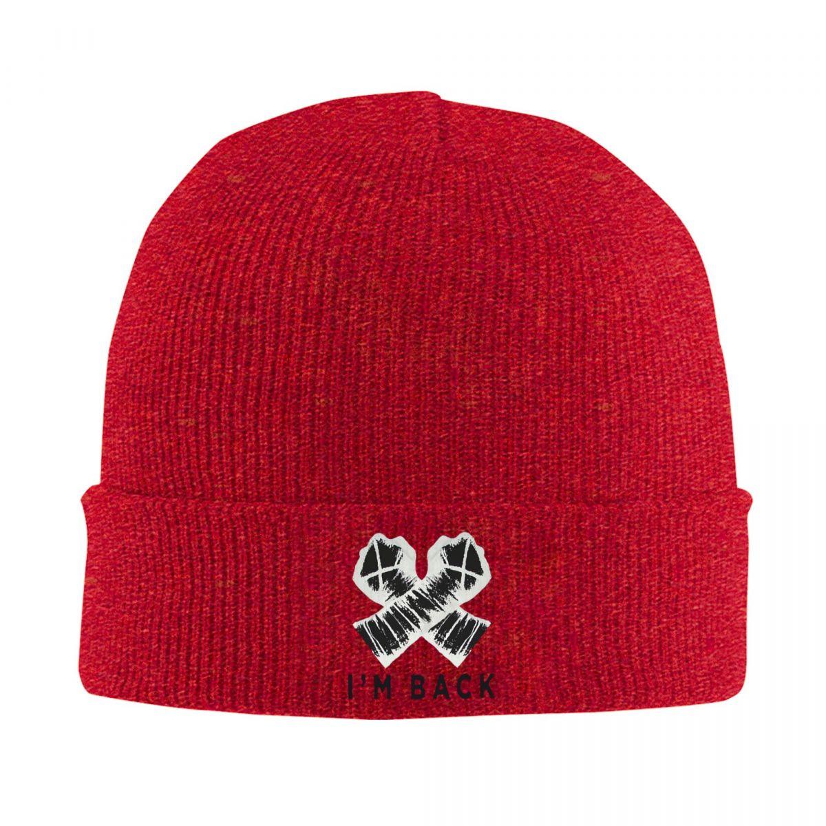 

Cm Punk Logo Warm Knitted Cap Hip Hop Bonnet Hat Autumn Winter Outdoor Beanies Hats for Men Women Adult One Size