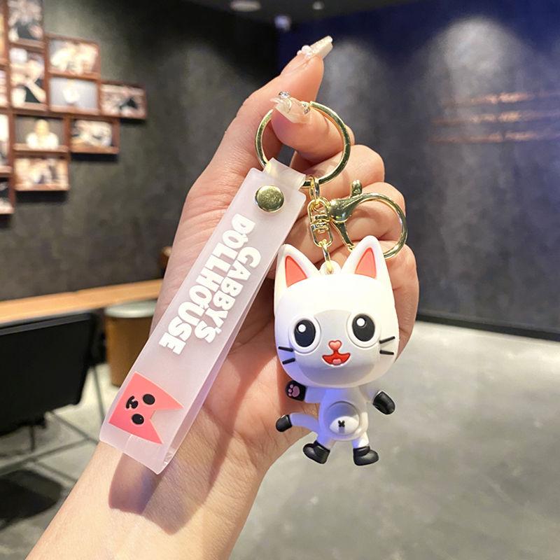 Creative Cartoon Rainbow Horse Unicorn Keychain Female Cute Ins Key Chain Student Schoolbag Pendant Small Gift