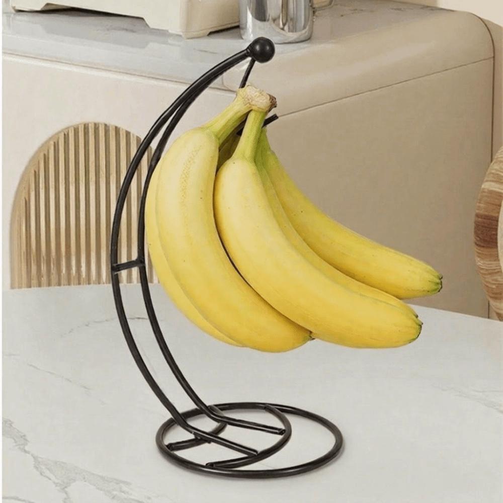 with Base Banana Holder Rust Proof Fruit Vertical Storage Rack Metal Banana Rack  Kitchen Storage