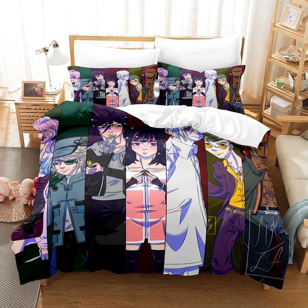 Akudama Drive Bedding Set Single Twin Full Queen King Size Bed Set Adult Kid Bedroom Duvet cover Sets 3D Anime Bed Sheet Set